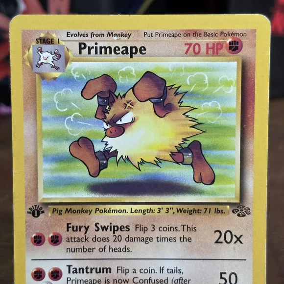 Vintage Pokemon 1st edition Primeape #43 Jungle 43/64 card - Picture 2 of 7